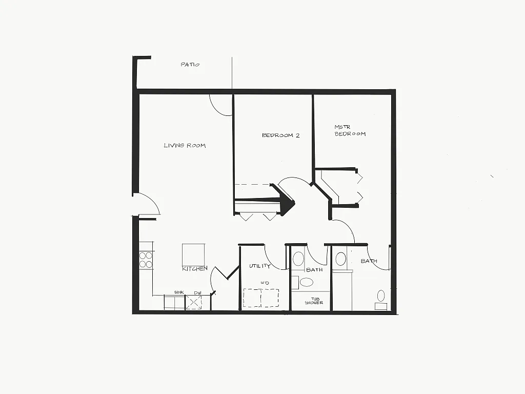 Floor plan Two Bedroom