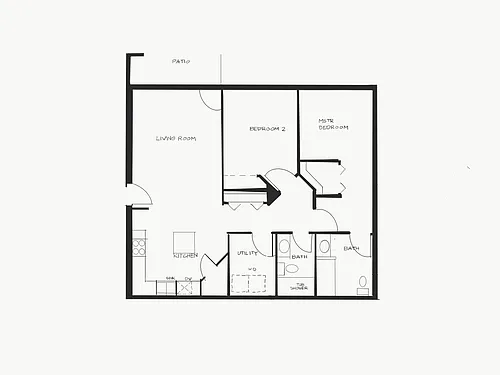 Floor plan Two Bedroom
