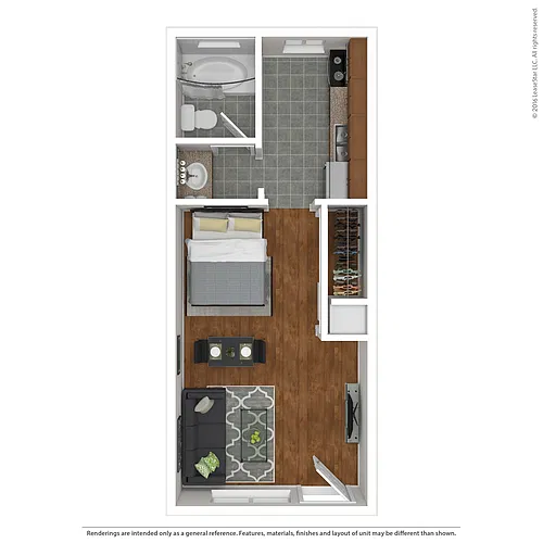 Floor plan Medium Studio