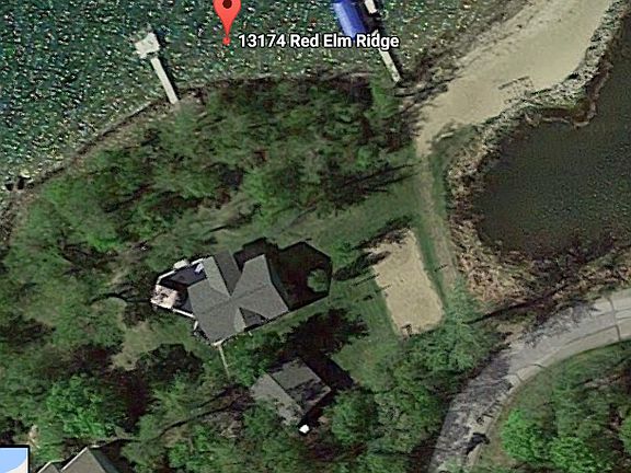 Aerial view of property