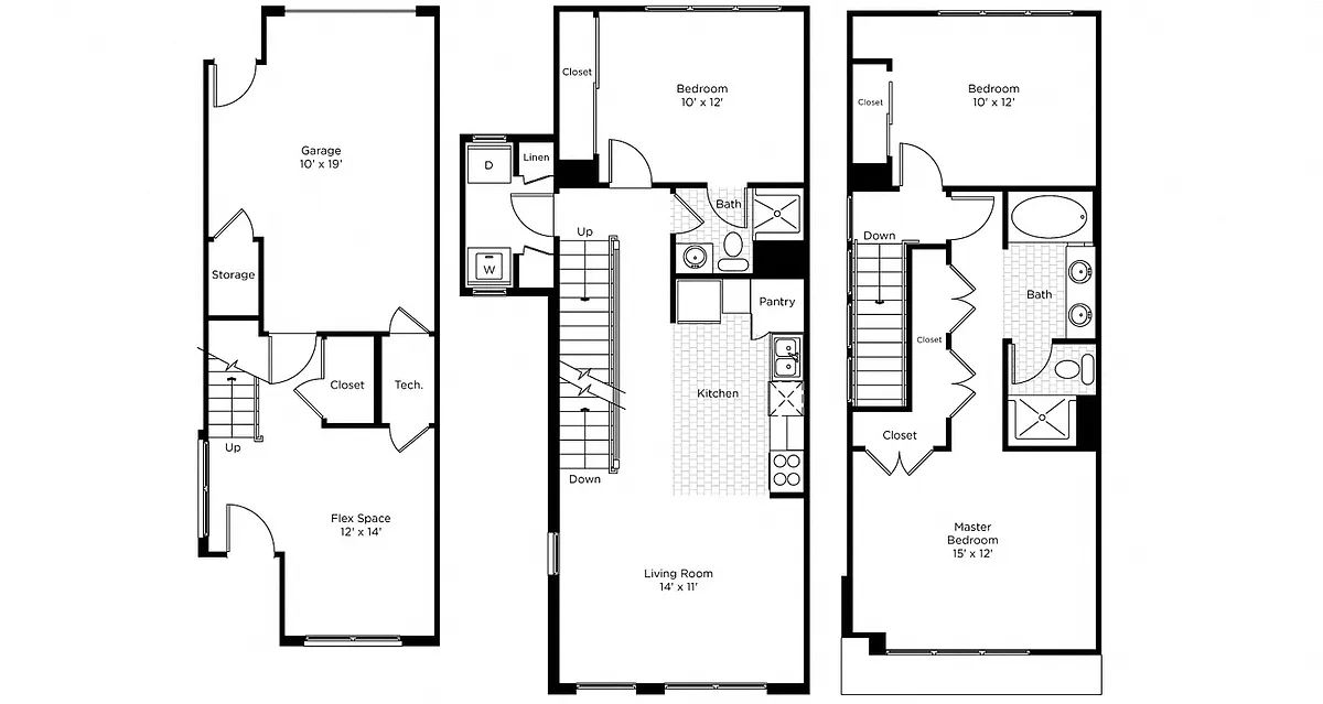Floor plan Botanica - 3AN