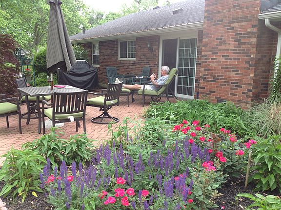 Restful paver patio