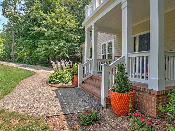 Inviting covered front porch