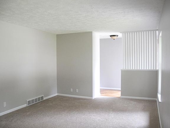 View of living room into foyer