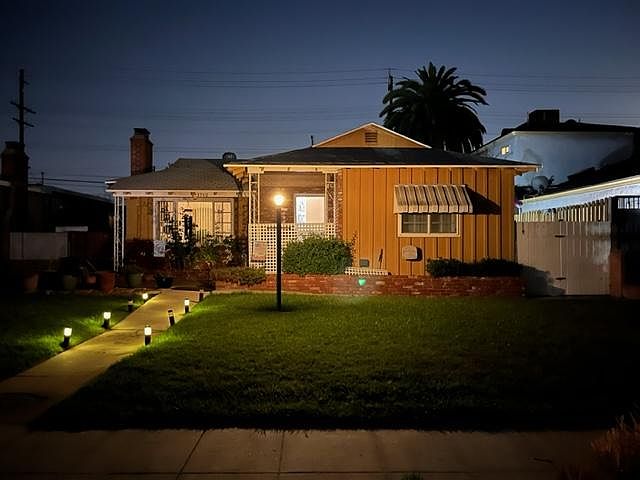 Front view on a beautiful neighborhood.