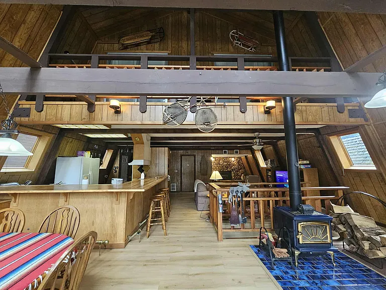 Inside house