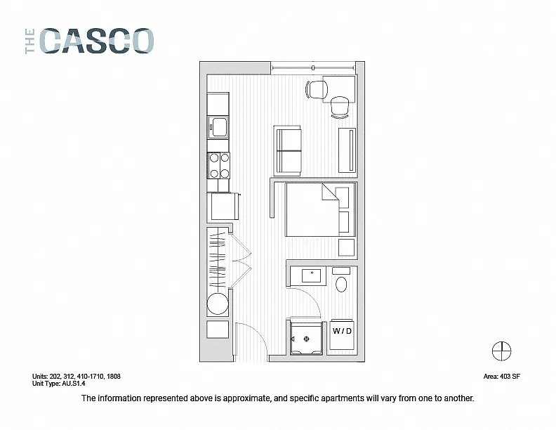 Floor plan The Casco - Bailey Island