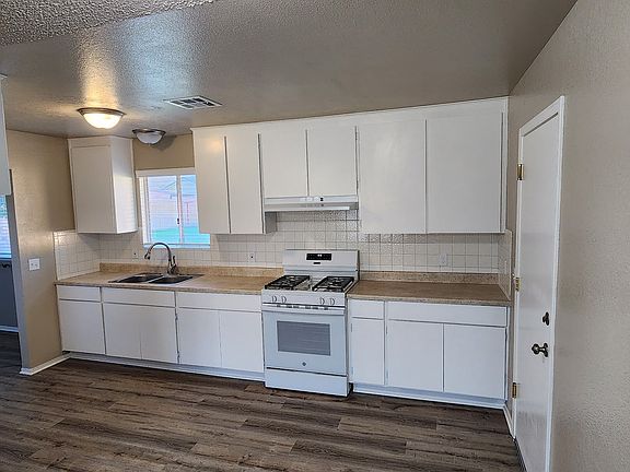 Crisp kitchen with new appliances