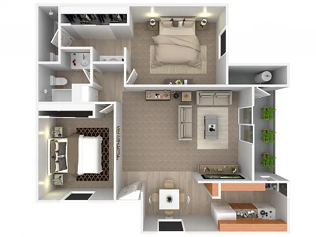 Floor plan 2X2