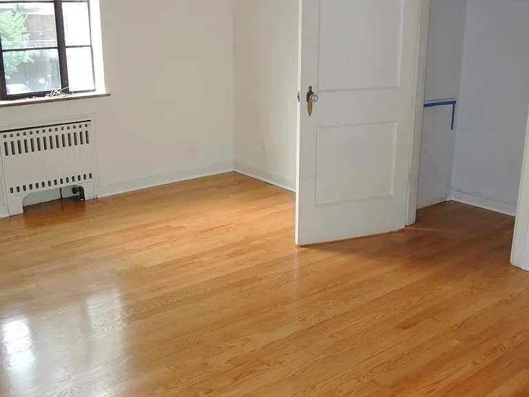 bedroom #2 with one closet, another full closet right outside in hallway