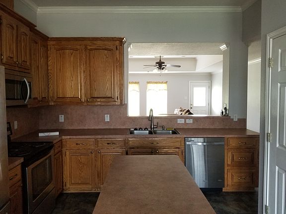 Kitchen from dining area 