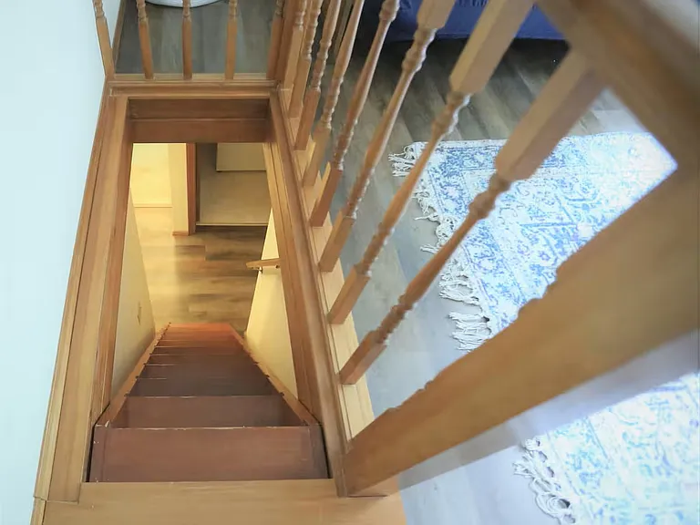 Step ladder to third floor crow's nest