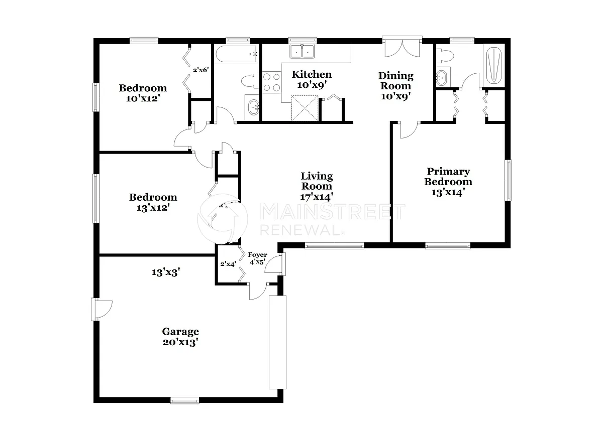 Floor Plan - 7646 Dione Ct