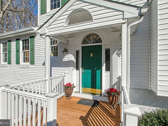 Covered and inviting front porch