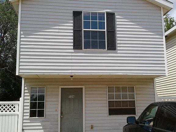 Example of what front of unit and 2 parking spaces