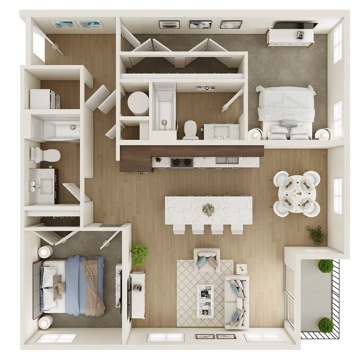 Floor plan Mondrian