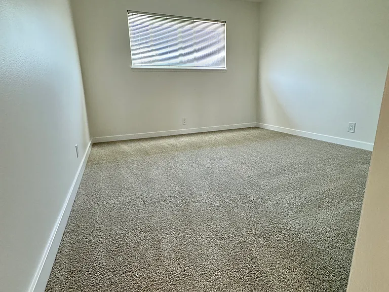 Bedroom number 2 with new mirrored wardrobe doors, carpet & paint!