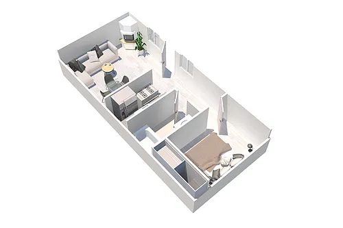 Floor plan One Bedroom