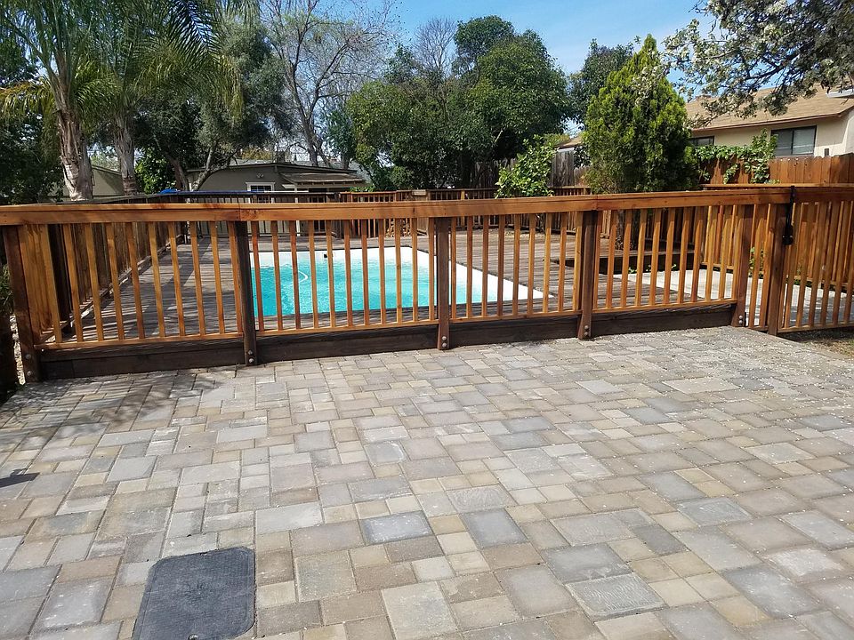 Fenced pool