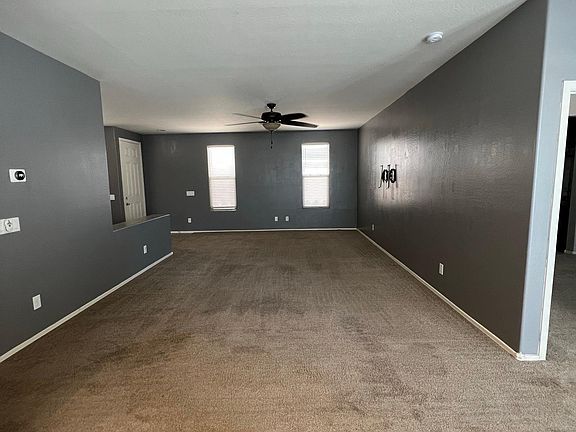 view of living room from kitchen