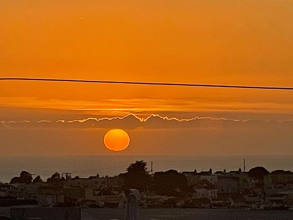 Sunset view from Living Room