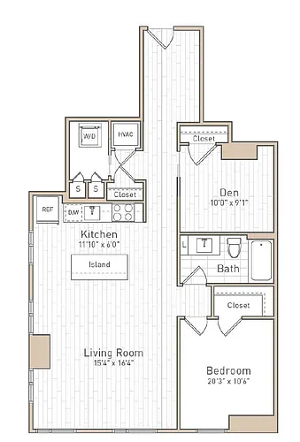 Floor plan A42D - Rise