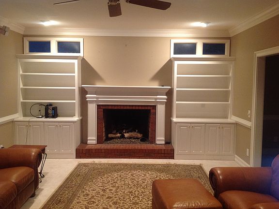 1 of 2 Brick Fireplaces