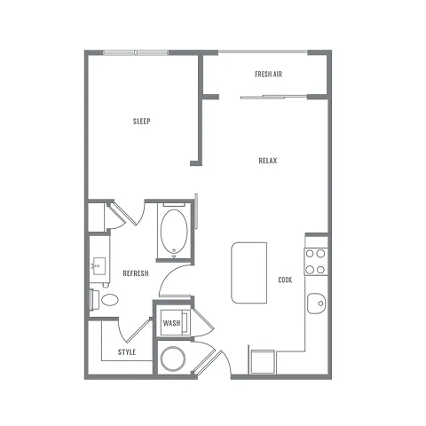 Floor plan Studio