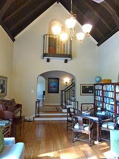 Large step down living room