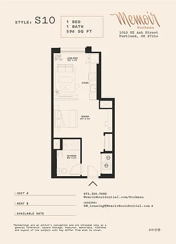 Floor plan OPEN 1X1