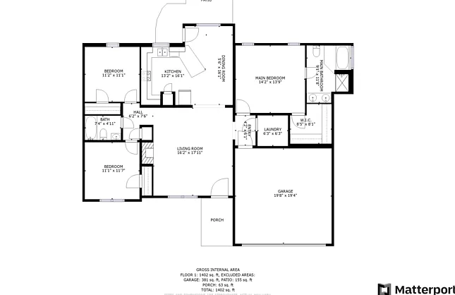 3 bed, 2.0 bath, 1555 sqft, $1,575 — Photo 2