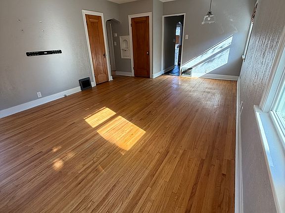 living area and dining space