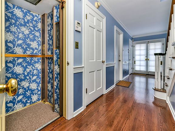 Entry hallway showing elevator, which accesses 1st, 2nd and
