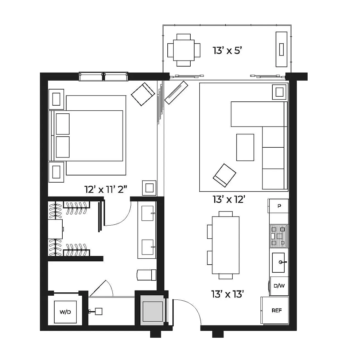 Floor plan Urban Lofts 720