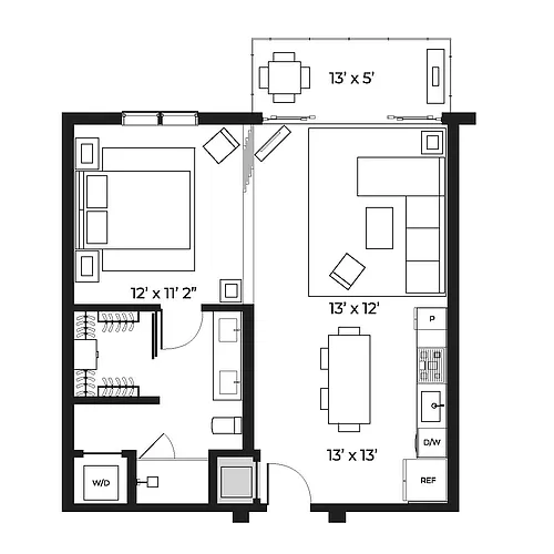 Floor plan Urban Lofts 720