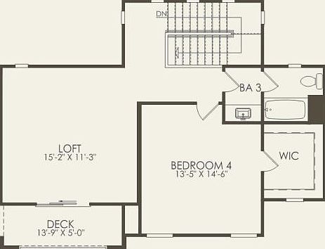 Third Floor 4 br 3.5 ba