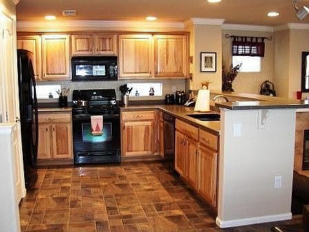 Kitchen with Hickory Cabinets