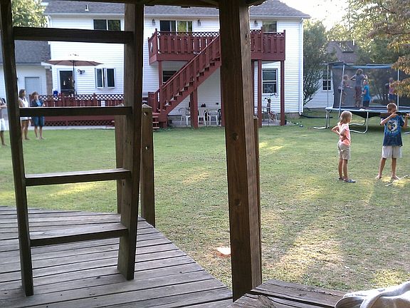 Back yard from play house