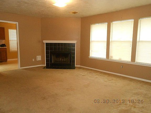 Large living area with gas fireplace
