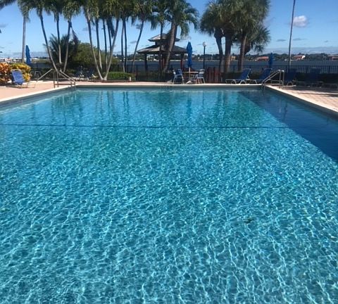 Larger of two pools_ great for laps