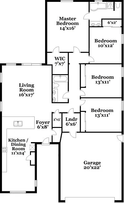 3 bed, 2.0 bath, 1702 sqft, $2,205 — Photo 2