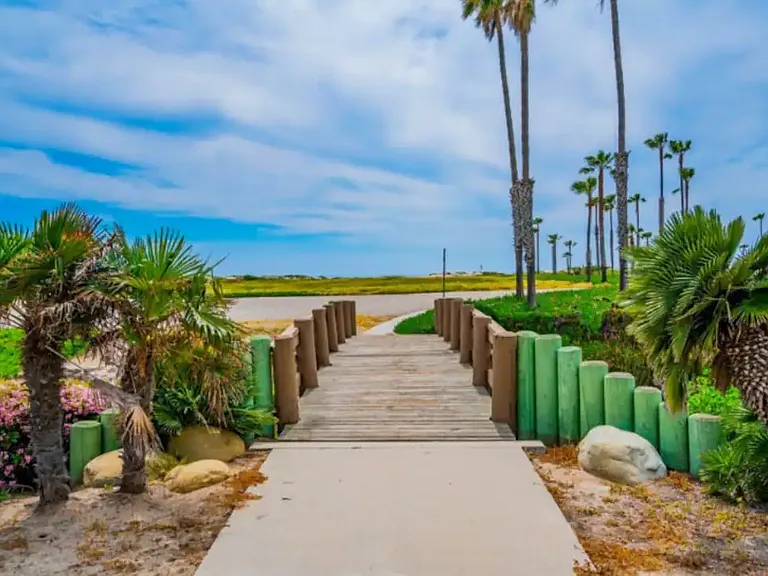 Path to beach from condo