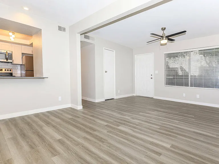 Experience elegant simplicity in this open-plan living space.