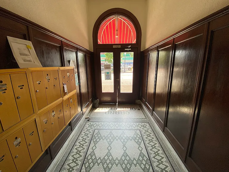 Building entry lobby.