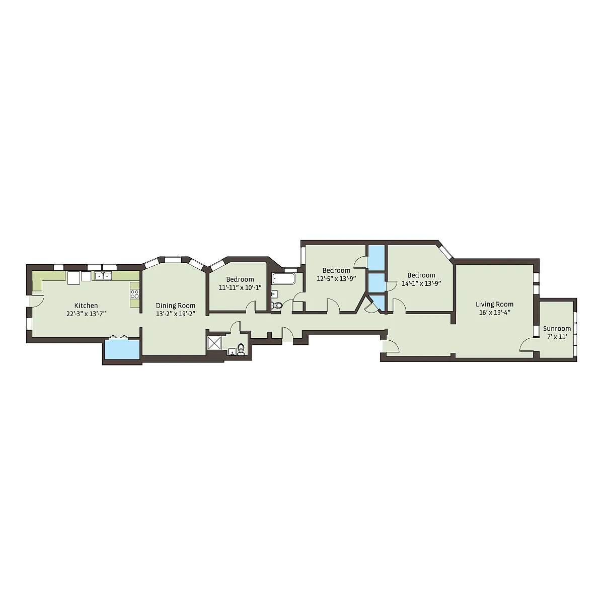 Floor plan 5487-4bD