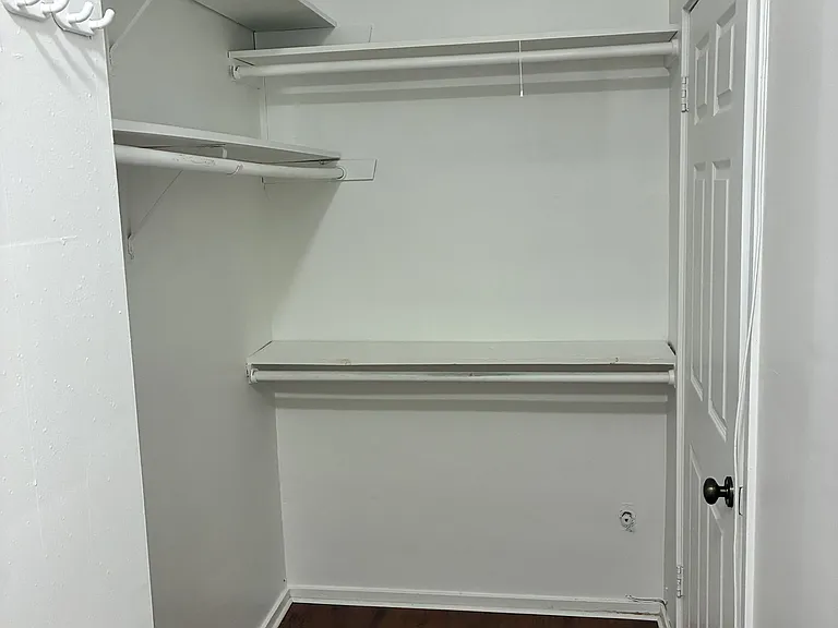 Master bedroom with a huge closet