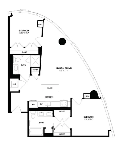 Floor plan 2 Bed/2 Bath-02