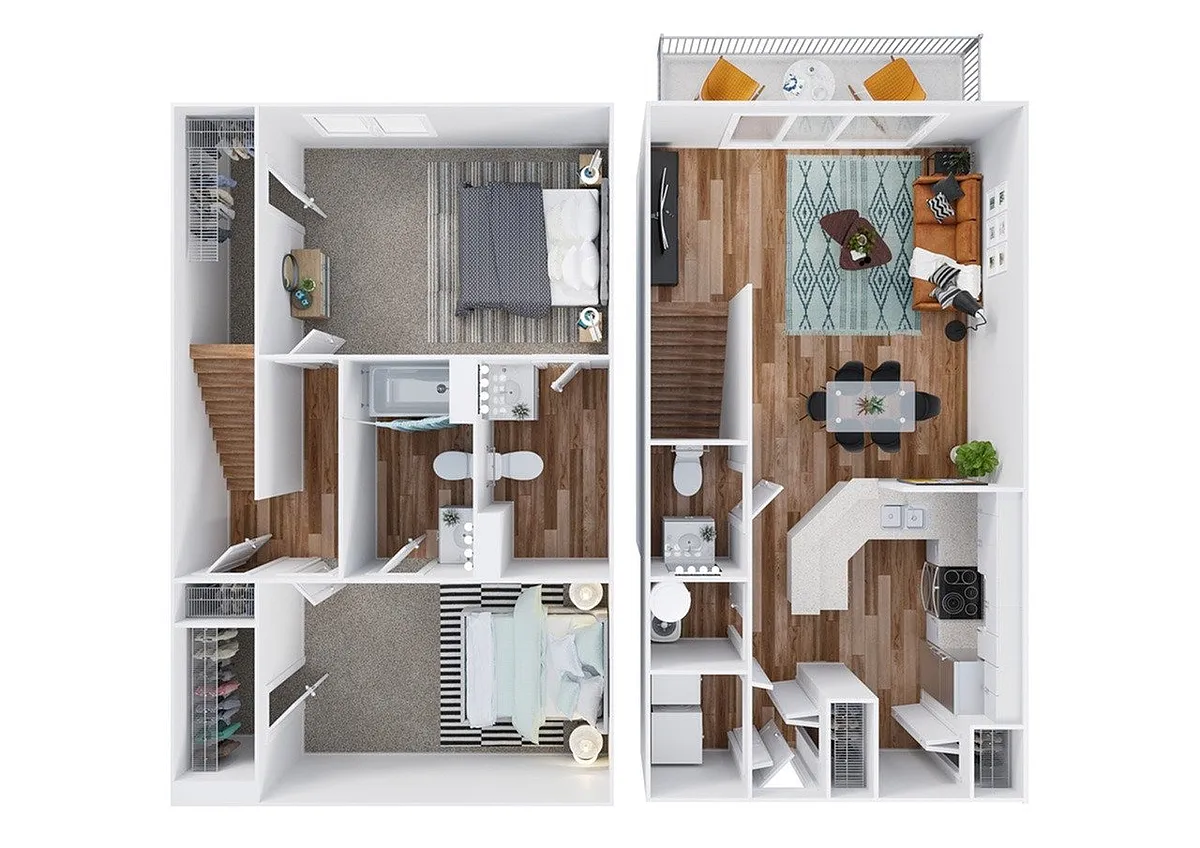 Floor plan Haven (Townhome)