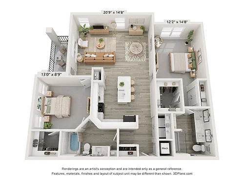 Floor plan B3