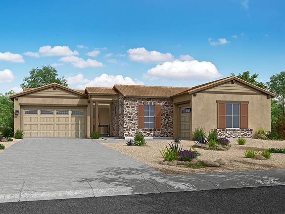 Hacienda exterior elevation Orion floor plan at Harmony at Montecito in Estrella William Ryan Homes